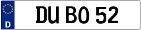 Trailer License Plate